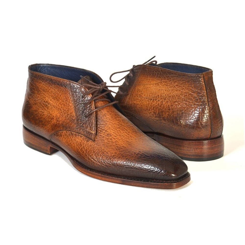 Paul Parkman Men's Chukka Boots Brown & Camel 🐪